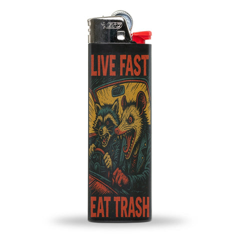 Live Fast Eat Trash Lighter - The Original Underground