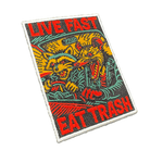 Live Fast Eat Trash Patch - The Original Underground