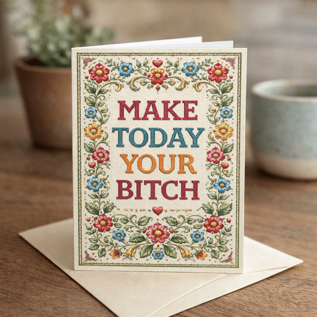 Make Today Your B--ch Card - The Original Underground