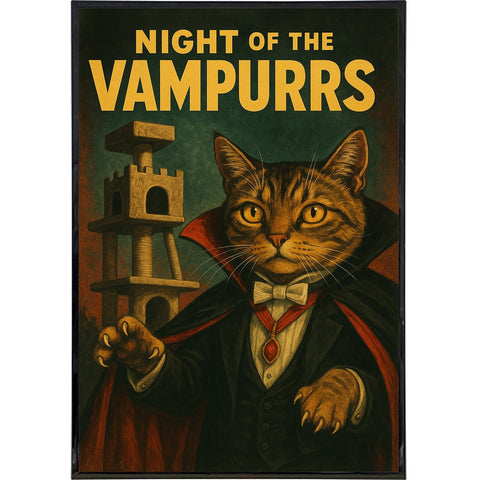 Night of the Vampurrs Poster Print - The Original Underground