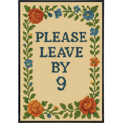 Please Leave By 9 Poster Print - The Original Underground