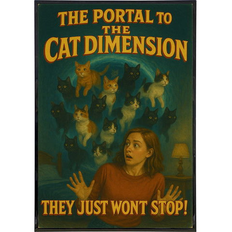 Portal to the Cat Dimension Poster Print - The Original Underground