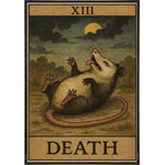 Possum Playing Death Tarot Original Poster Print - The Original Underground