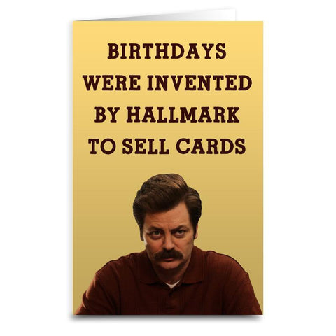 Ron Swanson Card - The Original Underground