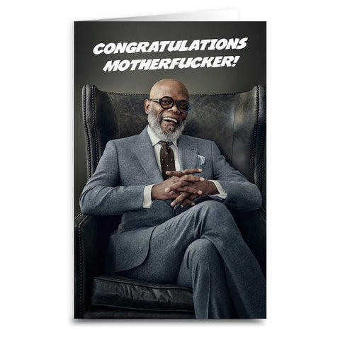 Samuel Jackson "Congratulations" Card - The Original Underground