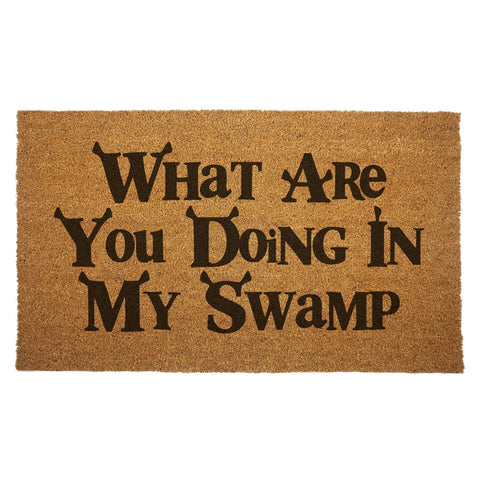 Shrek "What Are You Doing in My Swamp" Door Mat - The Original Underground