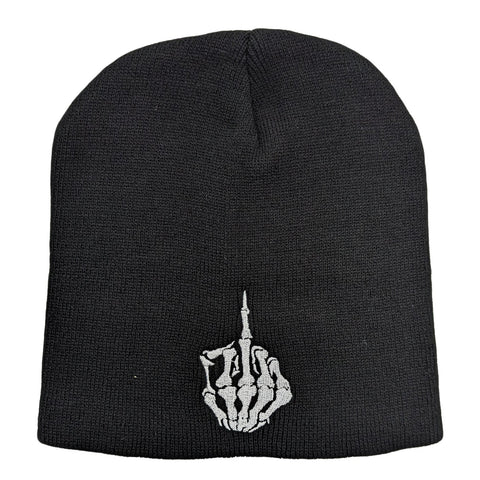 Skeleton Middle Finger Beanie - The Original Underground