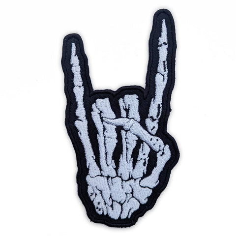 Skeleton Rock Hand Patch - The Original Underground