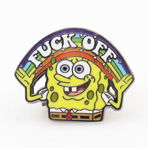SpongeBob "F - k Off" Enamel Pin - The Original Underground