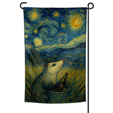 Starry Night From Another Perspective Garden Flag - The Original Underground