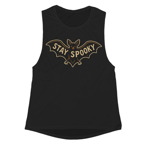 Stay Spooky Bat Girls Tank - The Original Underground