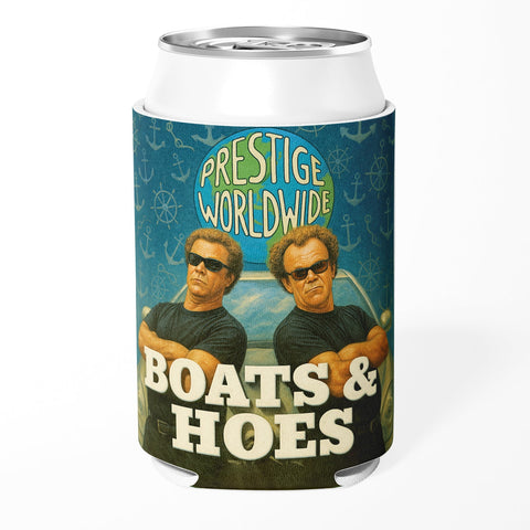 Step Brothers Inspired Prestige Worldwide "Boats and Hoes" Can Cooler - The Original Underground