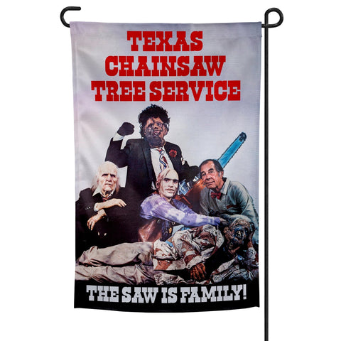 Texas Chainsaw Massacre Inspired "Texas Chainsaw Tree Service" Garden Flag - The Original Underground