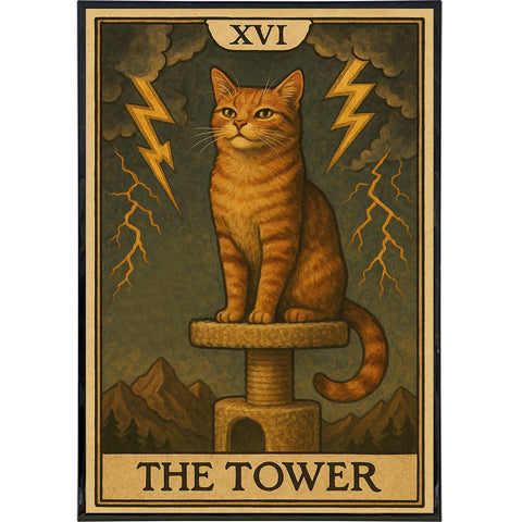 The Cat Tower Tarot Original Poster Print - The Original Underground