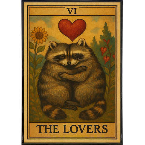 The Raccoon Lovers Tarot Original Poster Print - The Original Underground