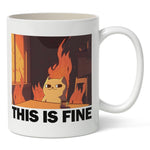 This Is Fine Cat Mug - The Original Underground