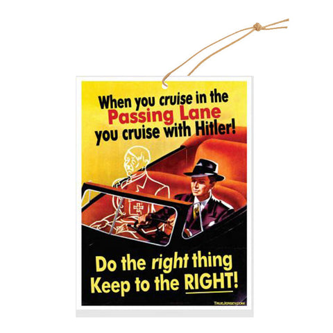 Keep to the Right Air Freshener - The Original Underground / theoriginalunderground.com