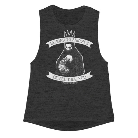 Be Kind to Animals Girls Tank - The Original Underground