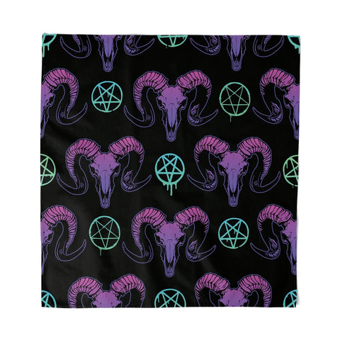 Goat Skulls and Pentacles Bandana - The Original Underground